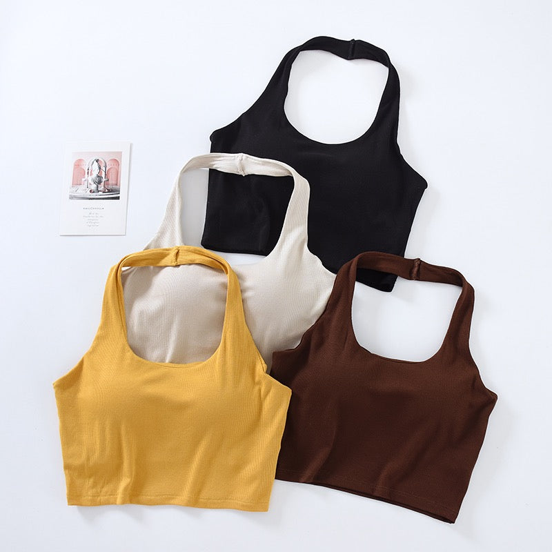 Amber Halterneck Built-In Bra Camisole